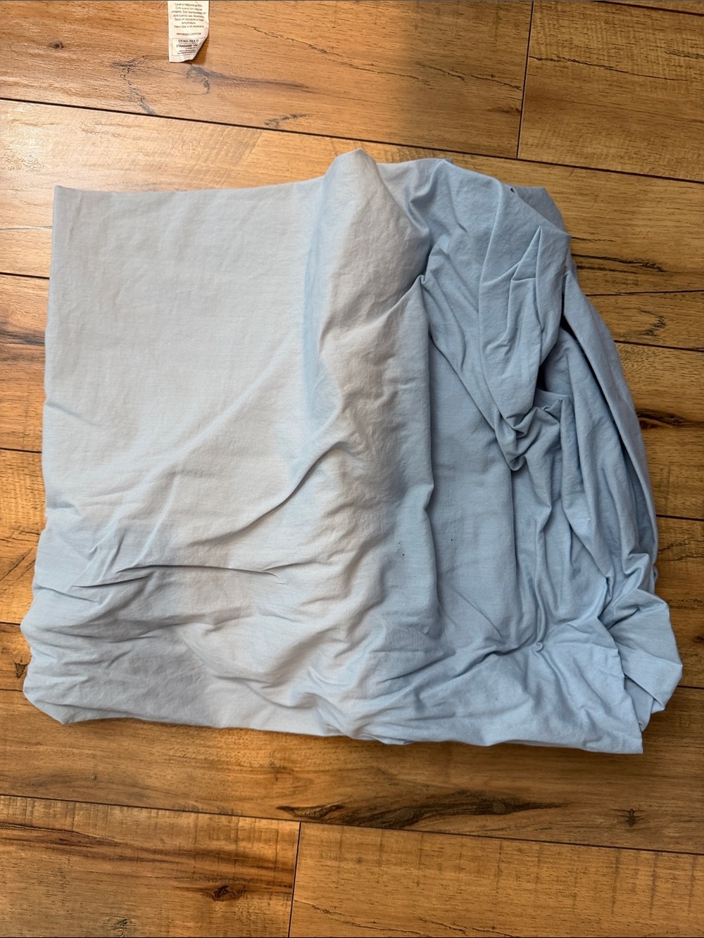 Light Blue Cotton Fitted/Flat Sheet - Soft Breathable Sleep Surface